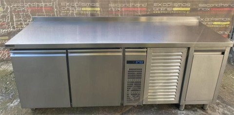 Πόστο Ανοξείδωτο Με Ψυγείο Συντήρηση 210x70x87Cm Μεταχειρισμένο